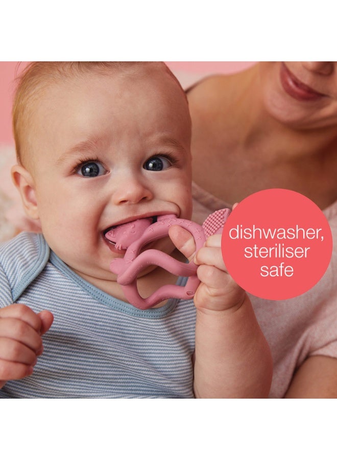 b.box Wrist Teether – Lullaby Blue, Soft Silicone Teething Toy for Babies, Hands-Free Soothing Relief, Easy Wear Design, 3m+ - Image 5