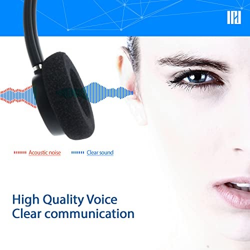 IPD IPH-160 Phone Headset with Noise Cancelling Microphone for Office and Call Center - Compatible with with All Yealink SIP,Snom, Greandsteam & LG landline Phones - Image 5