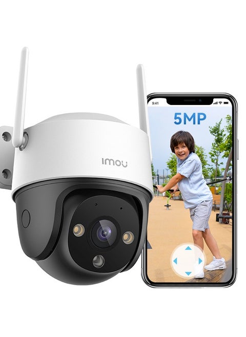 Cruiser SE+ 5MP Camera, Outdoor Security Camera for Home, WiFi CCTV Camera for Home, Surveilliance Camera with 360° Coverage, Human/Motion Detection, Smart Night Vision, IP66, Two-Way Talk