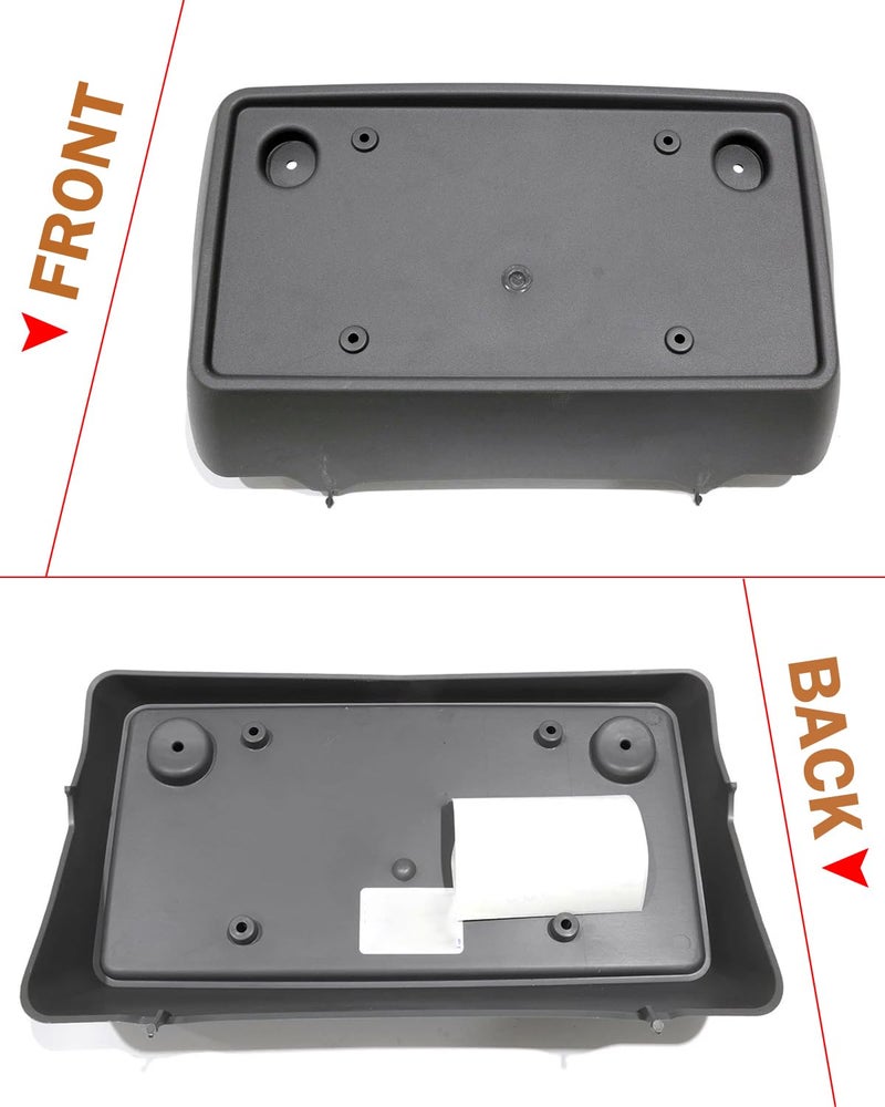 Wocch Front License Plate Frame for Chevy Suburban/Tahoe/Avalanche 2007-2014 Front Bumper License Plate Holder Mounting Bracket Replace # 15851090 GM1068174 - Image 3