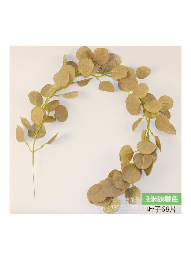 NIBEMINENT Artificial Hanging Leaf Vine Brown 1meter 