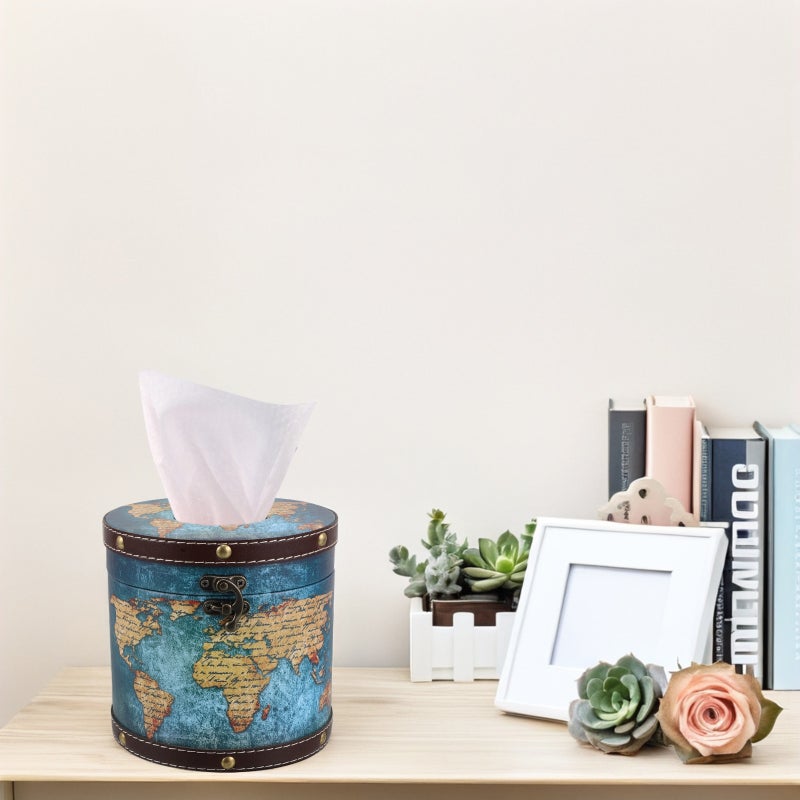 Car Tissue Holder Round Tissue Dispenser For Car Tissue Organizer Vehicle Cylinder Tissue Holder Car Interior Accessories Portable Tissue Holder For Travel - Image 5