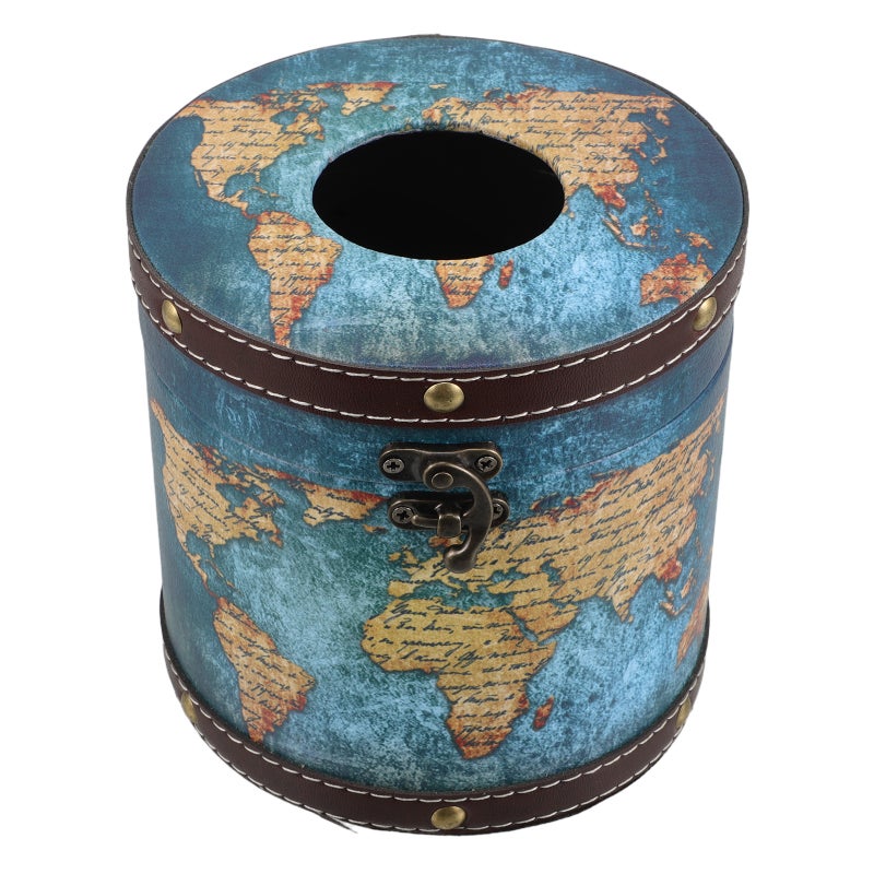 Car Tissue Holder Round Tissue Dispenser For Car Tissue Organizer Vehicle Cylinder Tissue Holder Car Interior Accessories Portable Tissue Holder For Travel - Image 1