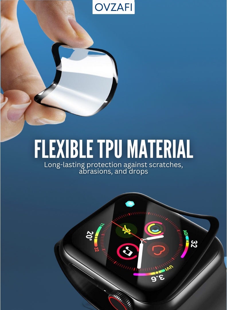 OVZAFI Apple Watch 46mm Screen Protector – Full Coverage Anti-Scratch & Shatterproof Film for Apple Watch Series 10 - Image 4