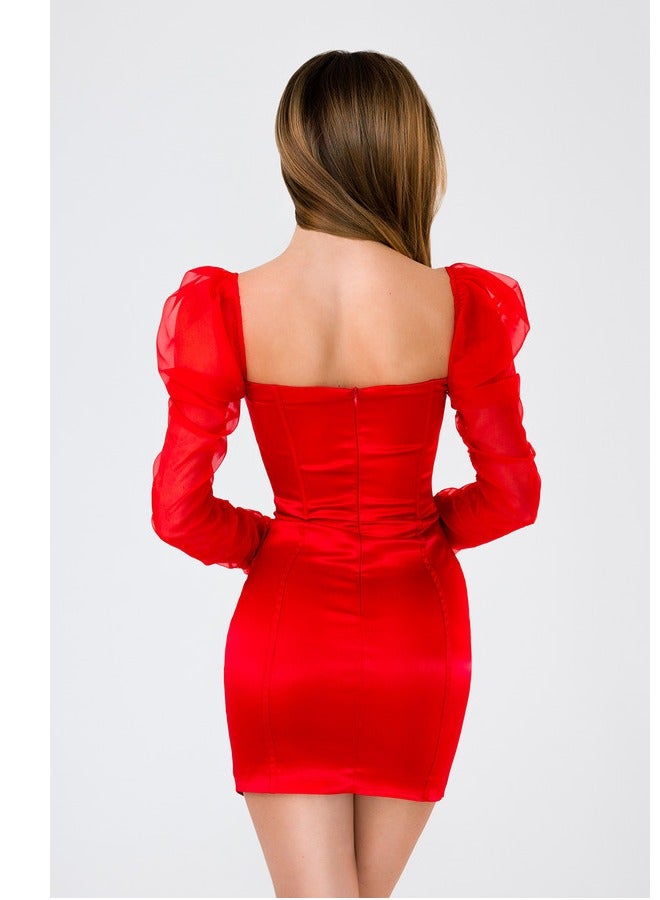 Anita's Elixir Dress - Red - Image 2