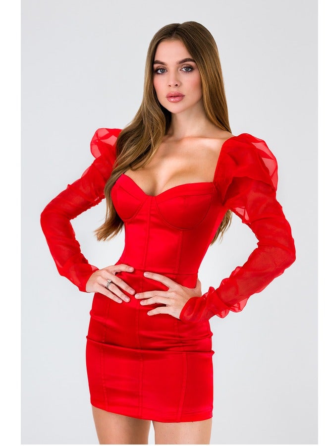 Anita's Elixir Dress - Red - Image 3