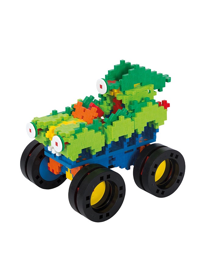 Creative Building Blocks, Monster Trucks, Construction Toy, Plusplus Go, 600 Pieces, Basic