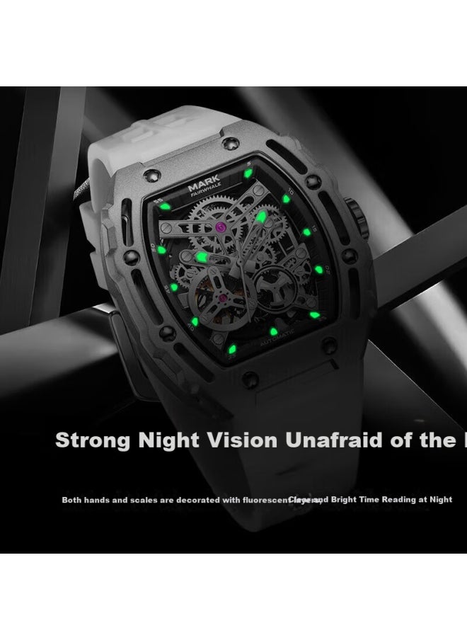 FAIRWHALE Fairwhale Men's Hollow Automatic Mechanical Watch Swiss Quality National Tide Wristwatch Fw-6700-r2  - Image 3