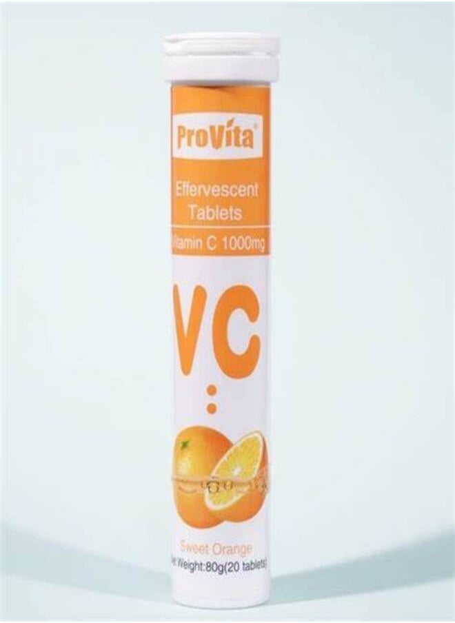 ProVita Vitamin C 1000Mg Eff Tab 20'S (pack of 10) 