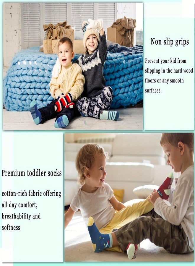 Fashiol 3 Pairs Baby Socks 1 to 4 years Non-Slip Grip Ankle Socks | Anti-Slip Socks for Newborn Infant Socks for Boys, Girls, and Toddlers | 2-3 Years - Image 2