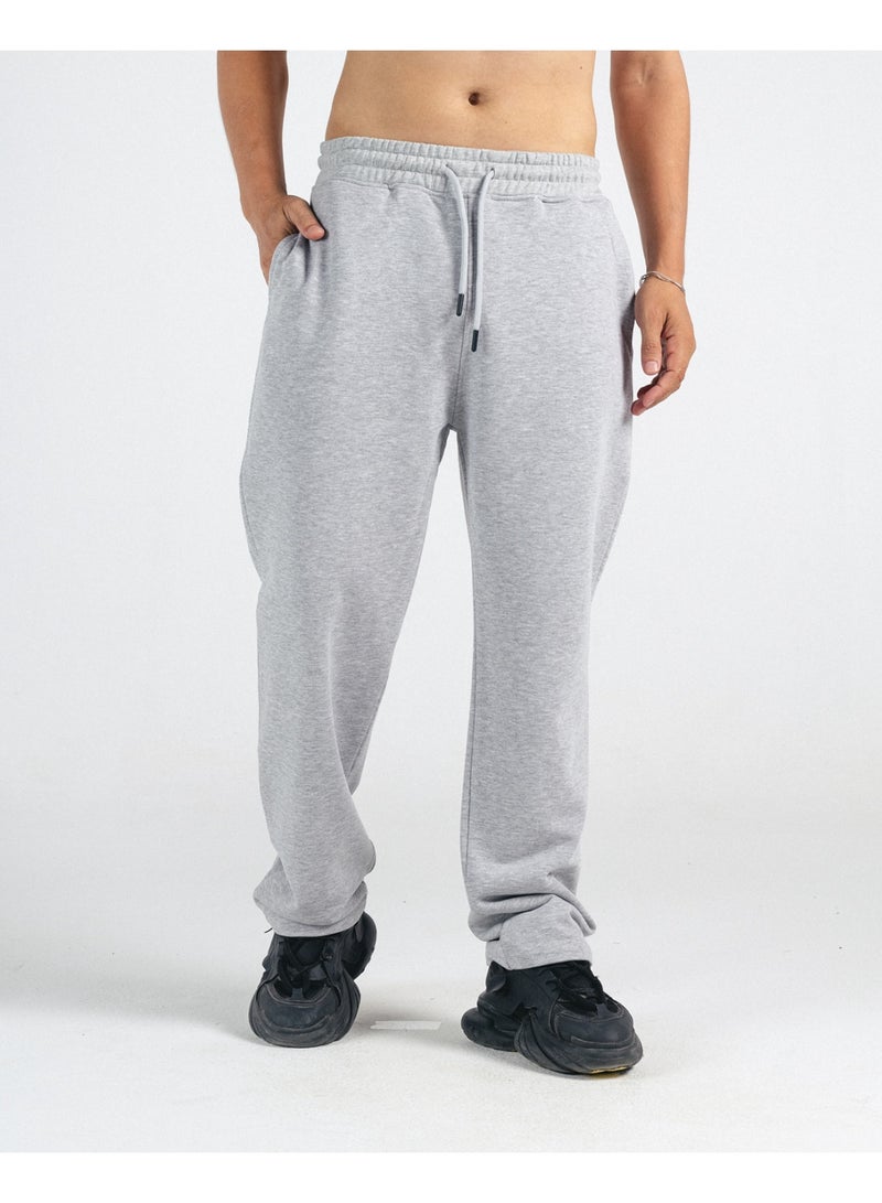 بنطلون سويت بانتس رجالي بقَصّة مستقيمة مصنوع من القطن مع جيب خلفي - Image 1