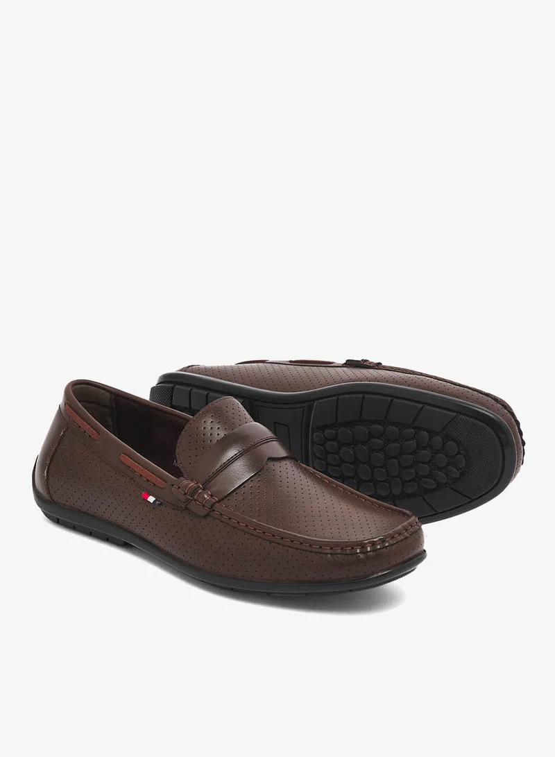 Robert Wood  Perforated Penny Driving Loafers for Men | Best Price UAE