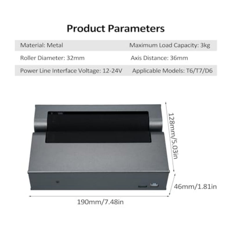 Morelian Rotary Roller 360° Engraver Y-axis Rotary Module for Engraving Curved Surface Objects Diameter 5mm to 200mm Cylindrical Objects Cans Like Cups Bottles Pens Cans and etc - Image 2