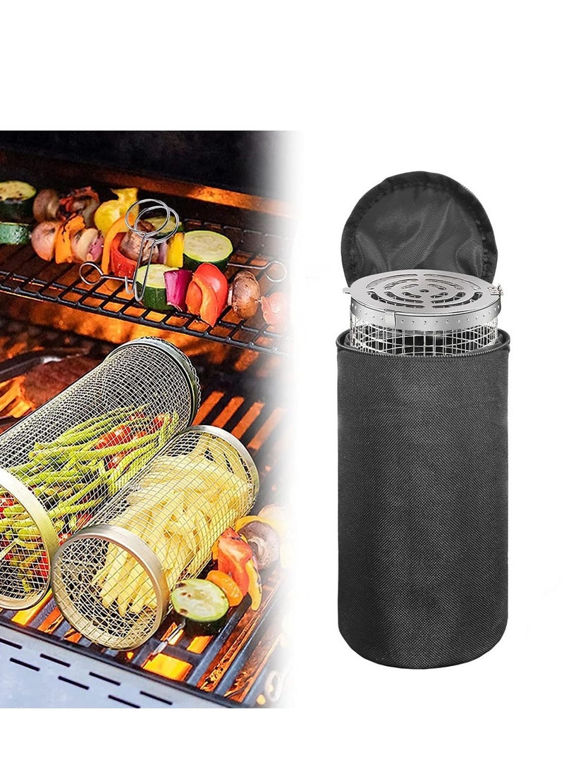 Generic Barbecue Cage Storage Bag Practical BBQ Cage Tote Bag for Cooking Picnic Backpacking 2pcs  - Image 2