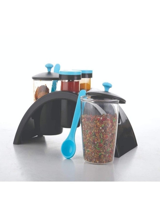 RENARSH Plastic Jar Set for Dining Plastic Spice (Medium Yellow) - Image 2