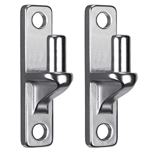 Insaga Cast Gate Hinges Heavy Duty, 304 Stainless Steel Wall Mount Hinge With 5/8'' Pin, Durable Farm, Non-Welded Fence, Chain Link Fence, 2Pcs - Image 1