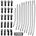 FACCNOY 313mm324mm Metal Link Set Linkage Steering Rod with Nylon End Kit for 110 RC Crawler Car Compliable with Axial SCX10 SCX10II 90046 313mm - Image 4