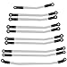FACCNOY 313mm324mm Metal Link Set Linkage Steering Rod with Nylon End Kit for 110 RC Crawler Car Compliable with Axial SCX10 SCX10II 90046 313mm - Image 2