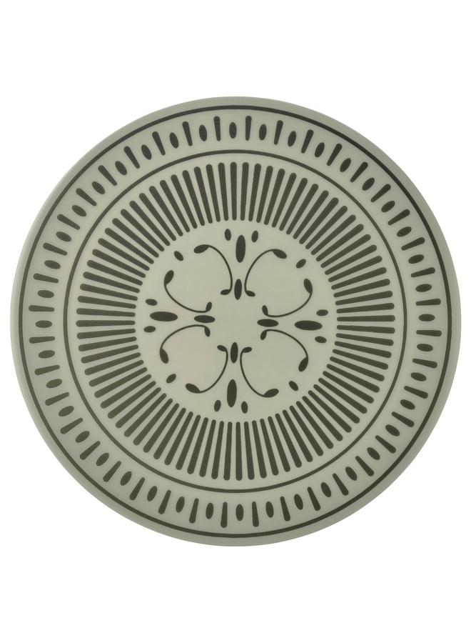 erorex Place mat, grey-green/patterned plastic, 37 cm - Image 1