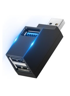 Mini USB Hub USB-A to USB-A – Compact 3-Port USB 3.0 & 2.0 Adapter, High-Speed Data Transfer & Expansion for Laptop, PC, USB Flash Drive, External HDD, Keyboard & More