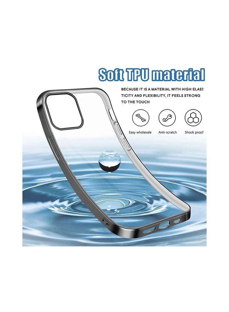 غطاء سيليكون مرن رقيق شفاف متوافق مع آيفون 13 برو ماكس، غطاء واقي مضاد للصدمات TPU لآيفون 13 برو ماكس 6.7 بوصة 2021 - Image 4