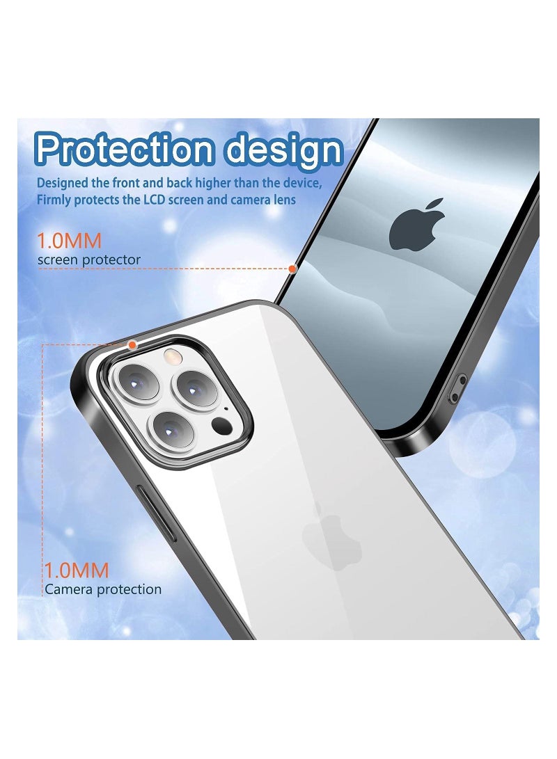 غطاء سيليكون مرن رقيق شفاف متوافق مع آيفون 13 برو ماكس، غطاء واقي مضاد للصدمات TPU لآيفون 13 برو ماكس 6.7 بوصة 2021 - Image 3