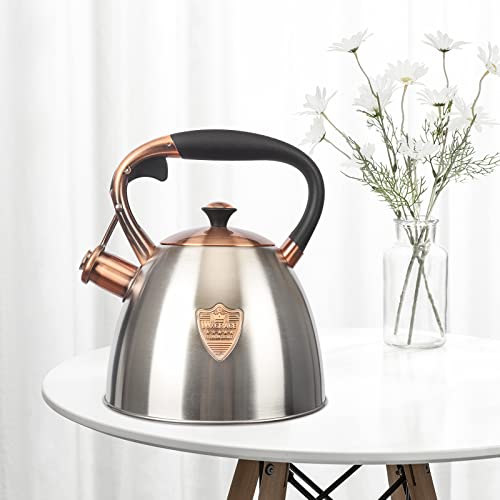LUXGRACE Tea Kettle -2.9 Quart Tea Kettles Stovetop Whistling Teapot Stainless Steel Tea Pots for Stove Top Whistle Tea Pot - Image 3