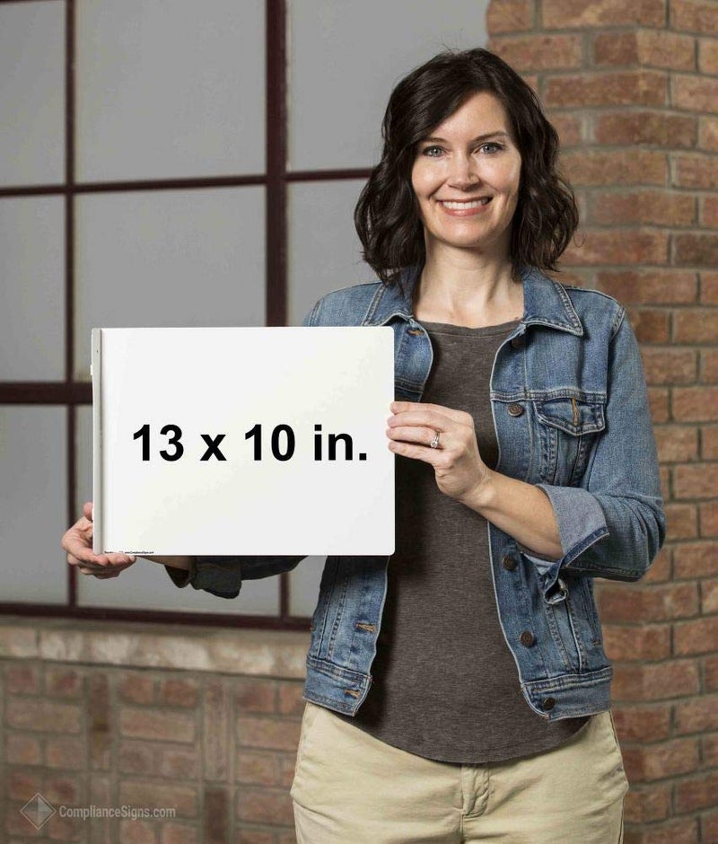 ComplianceSigns.com Accessible Restrooms Right Wall Sign, Projection-Mount 13x10 inch Black Aluminum for Public Bathrooms - Image 4