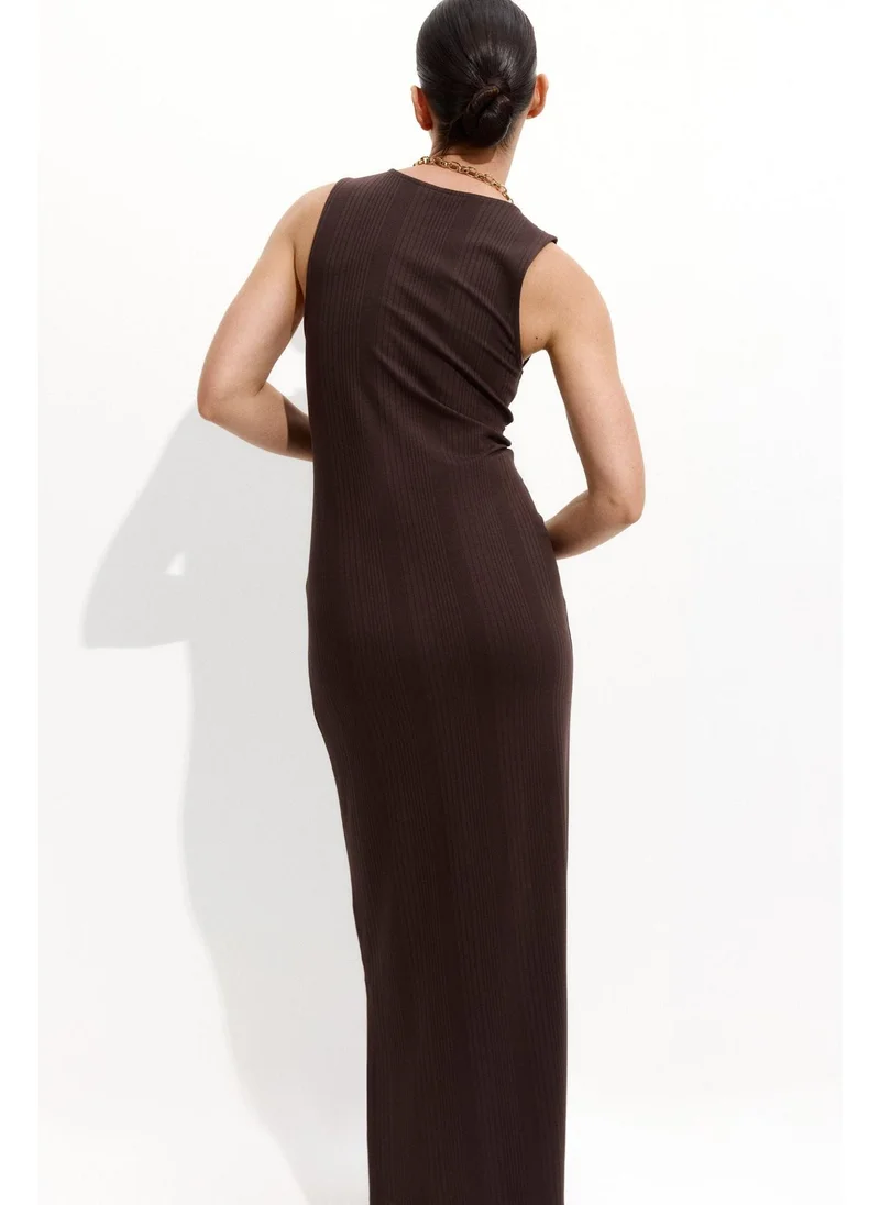 H&M MAMA Ribbed viscose dress