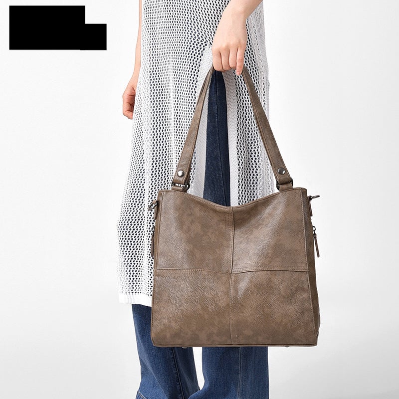 Women's PU Leather Bucket Crossbody Bag - Image 2