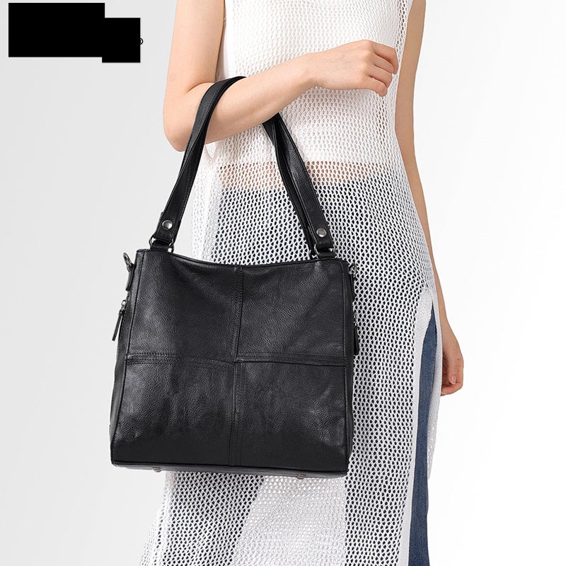 Women's PU Leather Bucket Crossbody Bag - Image 3