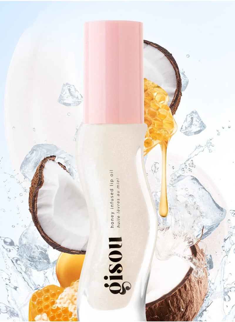 Gisou Honey Enriched Lip Oil - Coconut Frost 8ml  - Image 2