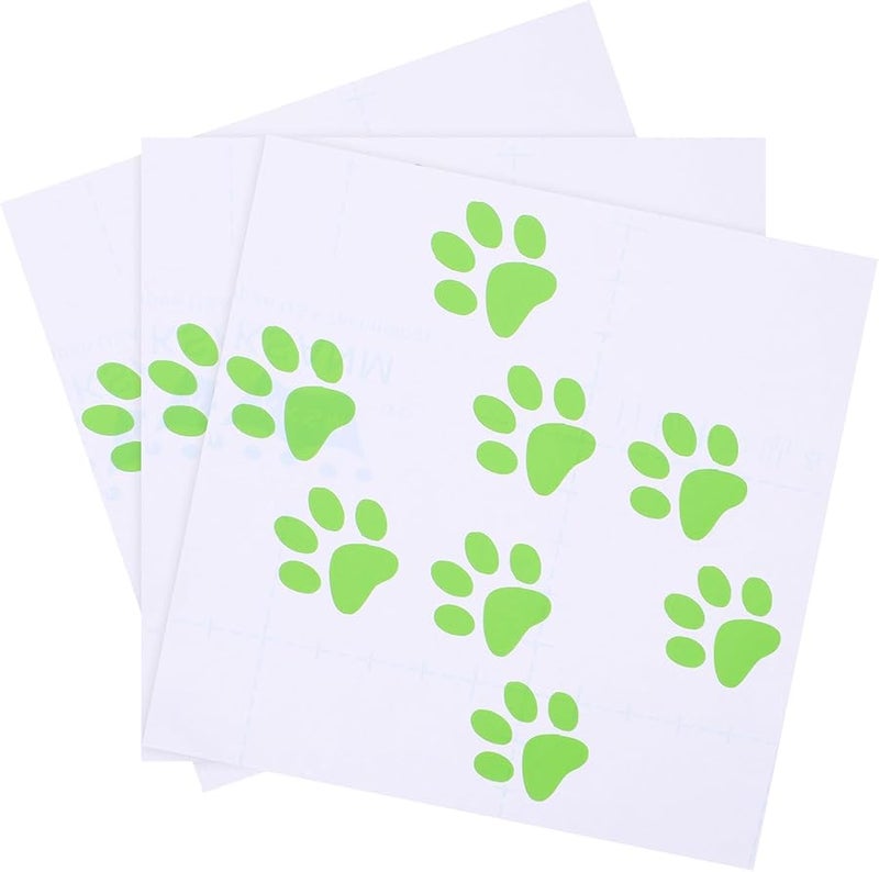 24Pcs 3D Carbon Fiber Car Stickers Cat Paw Print Decals For Auto Body Window - Image 1