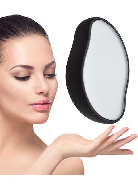 Crystal Hair Remover Stone Epilators Fast & Easy Magic Crystal Hair Eraser Portable Depilation Exfoliating Tool Apply to Any Part of the Body, Black
