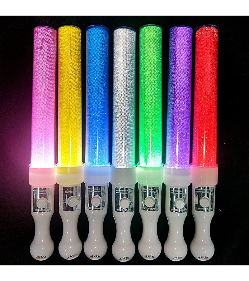 أضواء عصا صفراء زاهية LED للحفلات والحفلات الموسيقية والاحتفالات الليلية ورأس السنة الجديدة - Image 3