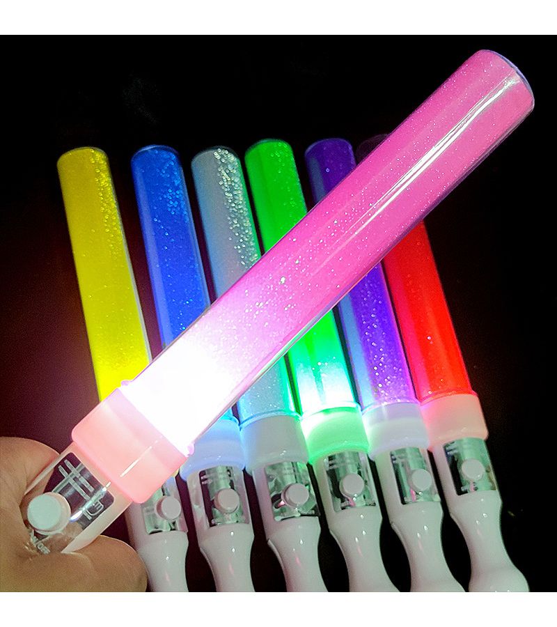أضواء عصا صفراء زاهية LED للحفلات والحفلات الموسيقية والاحتفالات الليلية ورأس السنة الجديدة - Image 1