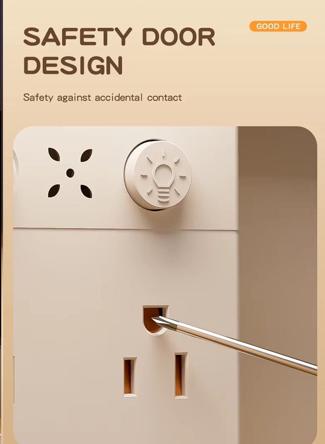 JACIRCLE Night Lights Plug Into Wall, Dusk to Dawn Sensor Night Light with Power Outlet, Adjustable Brightness Replaces Plug-In Night Light - Electrical Receptacle Wall Plate With LED Night Lights Dusk to Dawn, Sleep Aid Nightlight Auto-On/Off for Bedroom, Kitchen, Living Room, Office - Image 5