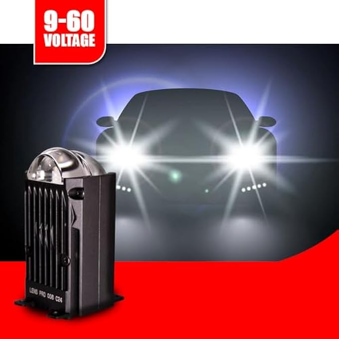 توبيز عدسات برو 006 ثنائية الصمامات بقوة 80 واط، مقاس 3 بوصات، لمصابيح السيارات الأمامية، 6000 كلفن، مصابيح السيارات، طقم تعديل، عدسة زائدة - Image 4