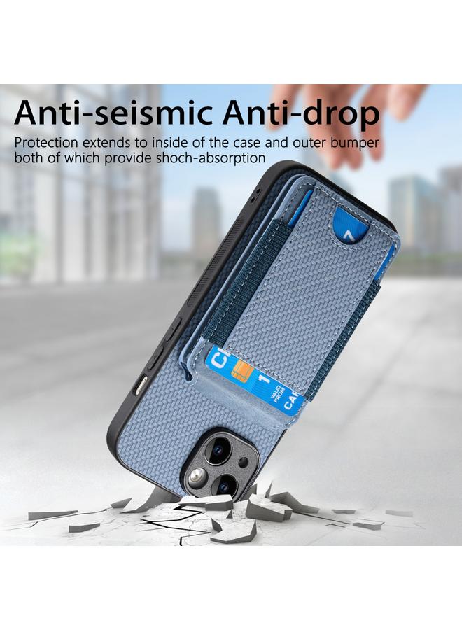 S-TOP Case For iPhone 6 / 6s Carbon Fiber Vertical Flip Wallet Stand Phone Case - Image 3