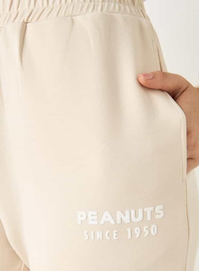 SP Characters Snoopy Dog Print Joggers with Elasticated Waistband - Image 4