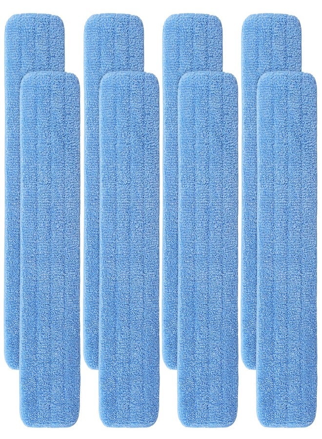 BeiLan Replacement Microfiber Pad for Rubbermaid Commercial 24 Inch Mop Head - 8 Pack Wet & Dry Commercial Cleaning Refills Reusable Mop Refills Fit for Any Microfiber Flat Mop System 24" - Image 1