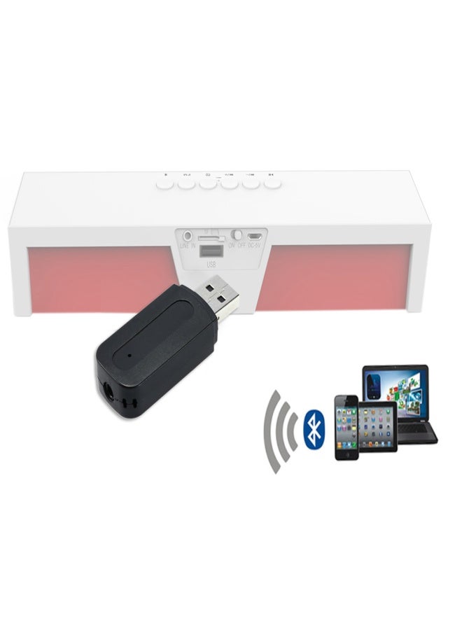 Mini USB Wireless BluetoothAudio Receiver 3.5mm AUX  Music Adapter Car AUX Home Audio System - Image 2