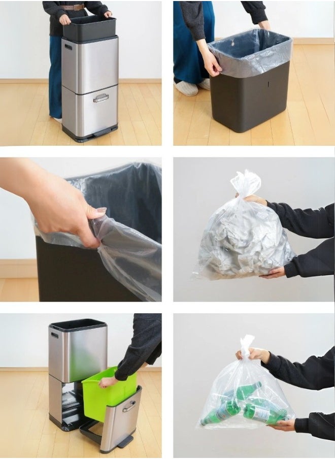 EKO - EKO Himalaya Sensor Recycling Bin a spacious 60L (35L + 25L) stacked two compartment bin with an energy efficient and innovative motion sensor opening - Image 1