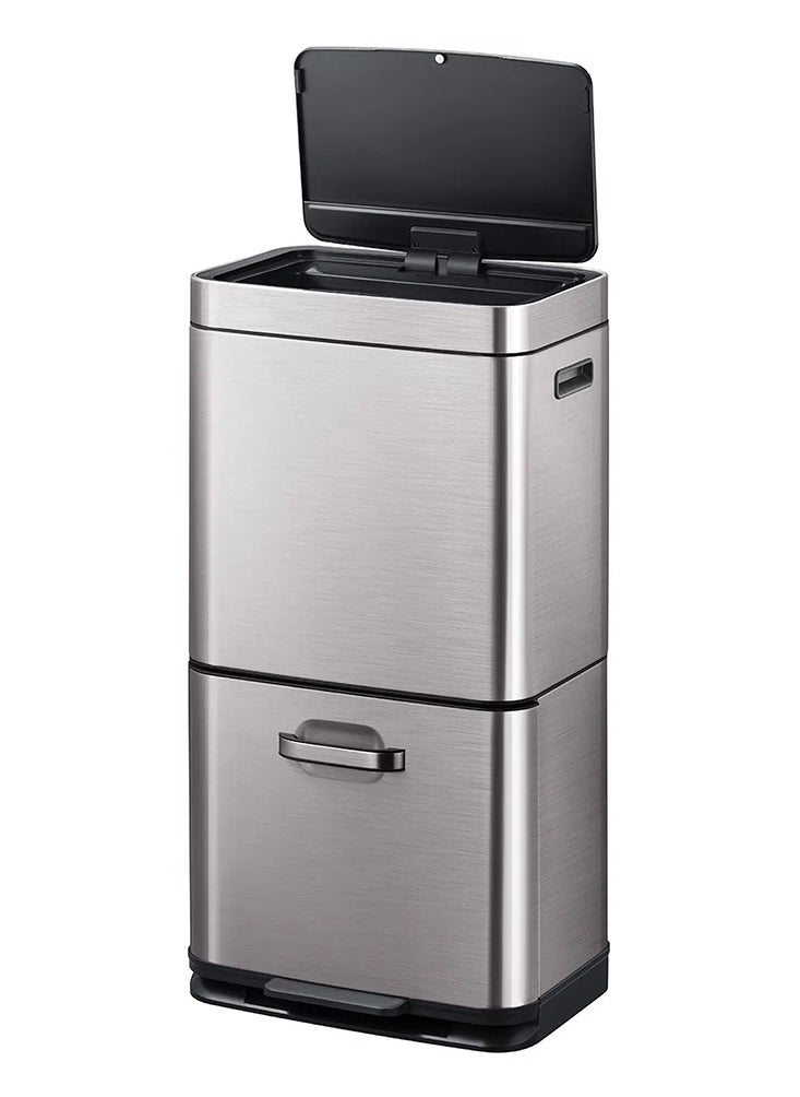 EKO - EKO Himalaya Sensor Recycling Bin a spacious 60L (35L + 25L) stacked two compartment bin with an energy efficient and innovative motion sensor opening - Image 1