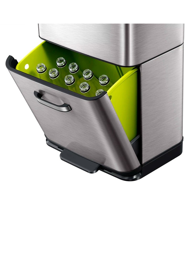 EKO - EKO Himalaya Sensor Recycling Bin a spacious 60L (35L + 25L) stacked two compartment bin with an energy efficient and innovative motion sensor opening - Image 1