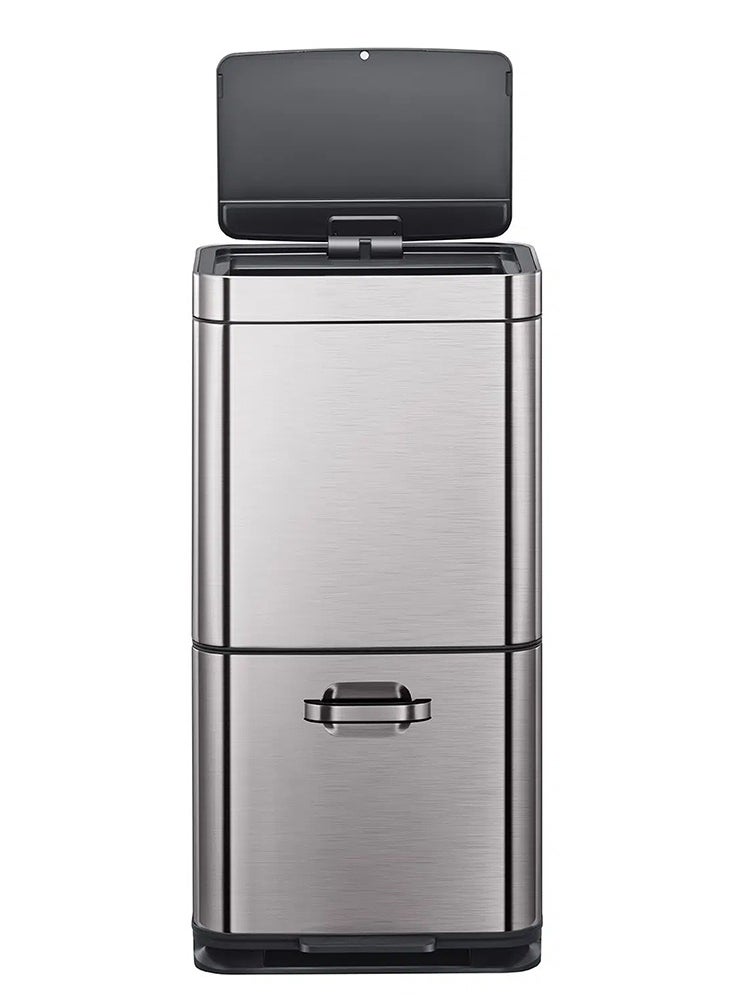 EKO EKO Himalaya Sensor Recycling Bin a spacious 60L (35L + 25L) stacked two compartment bin with an energy efficient and innovative motion sensor opening 