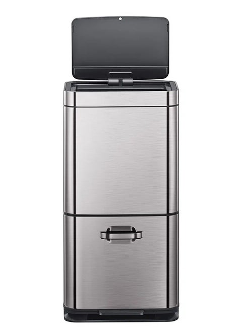 EKO Himalaya Sensor Recycling Bin a spacious 60L (35L + 25L) stacked two compartment bin with an energy efficient and innovative motion sensor opening