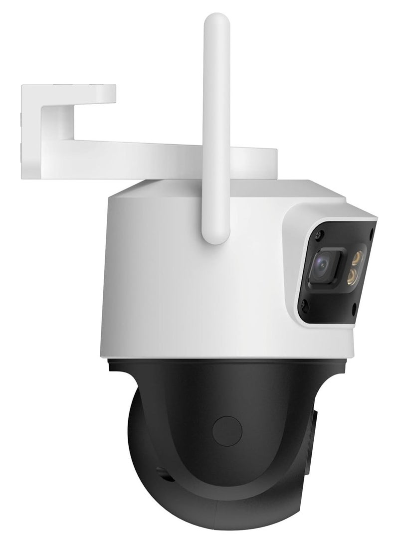 IMOU Cruiser Triple 11MP Outdoor Security Camera (6MP Fixed + 5MP Pan-Tilt) - 3K Resolution, Smart Color Night Vision, Wi-Fi 6, AI Human/Vehicle Detection, Two-Way Audio, IP66 Weatherproof, Red-Blue Active Deterrence & 110dB Siren, Supports up to 1TB MicroSD | IPC-S7UP-11M0WED - Image 3