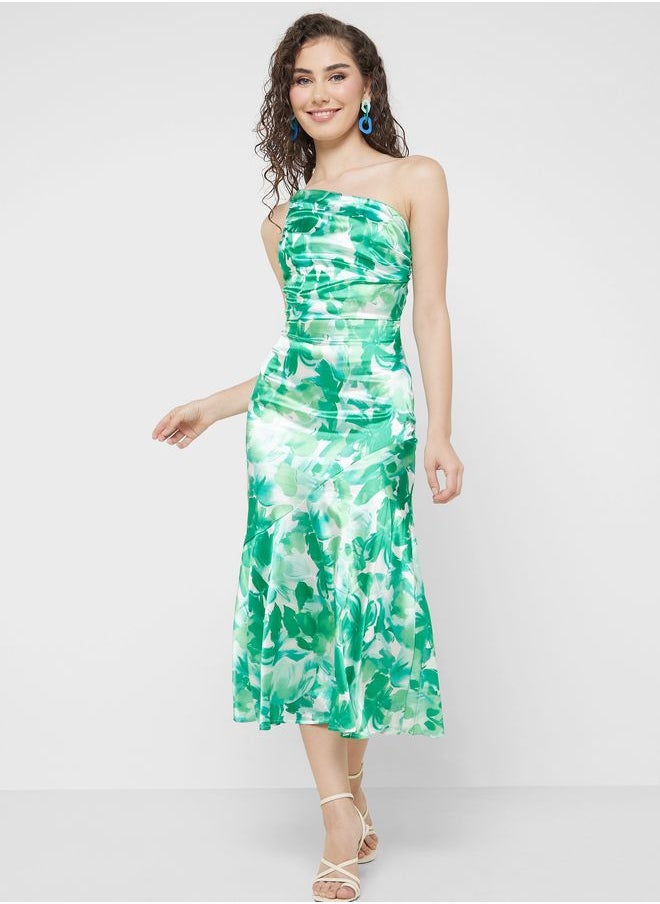 Ginger - One Shoulder Floral Dress - Image 1