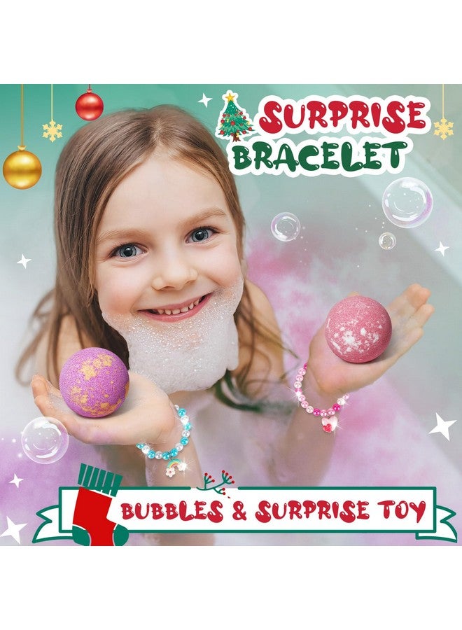 Sanyi Stocking Stuffers For Girls:Unicorn Bath Bombs For Kids With Bracelet Inside, Bubble Bath Toys For Girls Age 4-6, Kids Christmas Stockings Birthday Gifts For 3/4/5/6/7/8 Year Old Girl Toys  - Image 4